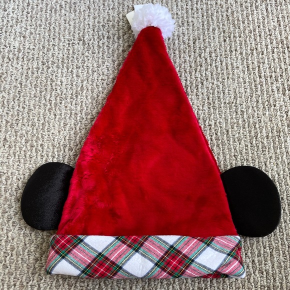 Disney Christmas Mickey Ear Santa Hat Adult size - Picture 2 of 5